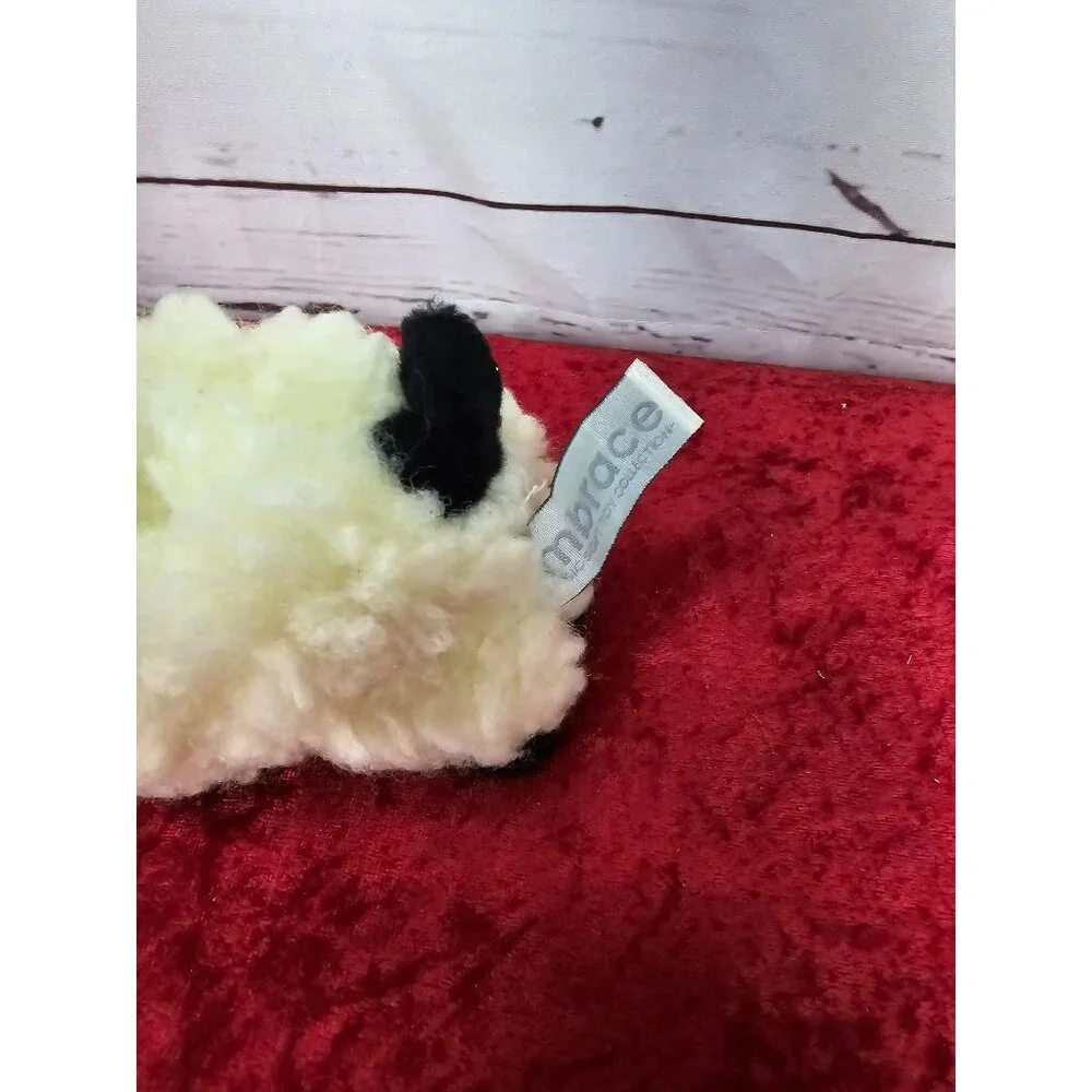 Embrace Classic Soft Toy Collection Wooly Sheep Beige Black‎ Ears